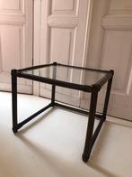 Vintage Bamboe Salontafel/Bijzettafel Jaren '70, Minder dan 45 cm, Minder dan 55 cm, Gebruikt, Vierkant