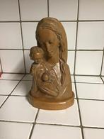 Prachtig houten Mariabeeld met kind Jezus, Antiek en Kunst, Ophalen of Verzenden
