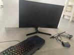 Samsung Curved Monitor + Trust Gaming RGB Toetsenbord, Computers en Software, Monitoren, Gaming, Curved, Ophalen of Verzenden