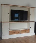 Prachtige tv kast / wandkast, landelijk, wit., Huis en Inrichting, Ophalen, Eikenhout, 200 cm of meer, 150 tot 200 cm