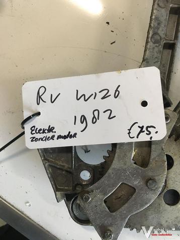 Mercedes W126 Raammechanisme Elektr. zonder motor Rechtsvoor beschikbaar voor biedingen