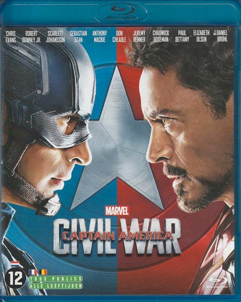 Captain America Civil War (2016) Marvel Blu-ray - IMDb 7.8, Cd's en Dvd's, Blu-ray, Zo goed als nieuw, Ophalen of Verzenden