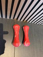 2 x 3 kg rubberen dumbbells gewichten nieuw !, Nieuwe, Dumbbell, Dumbbells, Ophalen of Verzenden