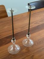 Set kandelaars Borek Sipek brons/glas, Antiek en Kunst, Ophalen