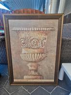 Vintage schilderij goud bruin art landelijk koninklijke, Ophalen, Zo goed als nieuw, Schilderij