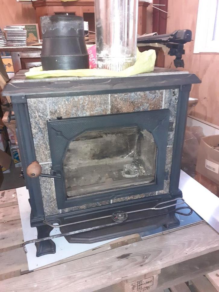 Altech Vision speksteen houtkachel, Huis en Inrichting, Kachels, Gebruikt, Vrijstaand, Houtkachel, Hout, Ophalen