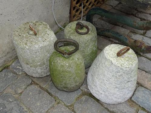 4 oude gewichtstenen gewichtsteen arduin arduinen, Antiek en Kunst, Curiosa en Brocante, Ophalen