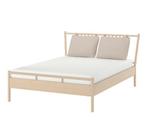 IKEA Bjorksnas Bed Bedframe 180x200cm, Huis en Inrichting, Slaapkamer | Bedden, Beige, 180 cm, Zo goed als nieuw, Hout