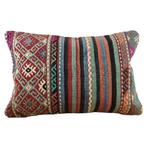 Vintage kelimkussen 40x60 roze rood blauw, Yazgibi, Overige kleuren, Verzenden, Nieuw