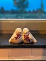 Zelfzame kleurstelling vintage keramiek - tortelduifjes, Ophalen of Verzenden