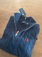 Ralph Lauren 1/4 Zip Trui - Navy Blauw - Maat M, Ophalen of Verzenden, Zo goed als nieuw, Maat 48/50 (M), Blauw