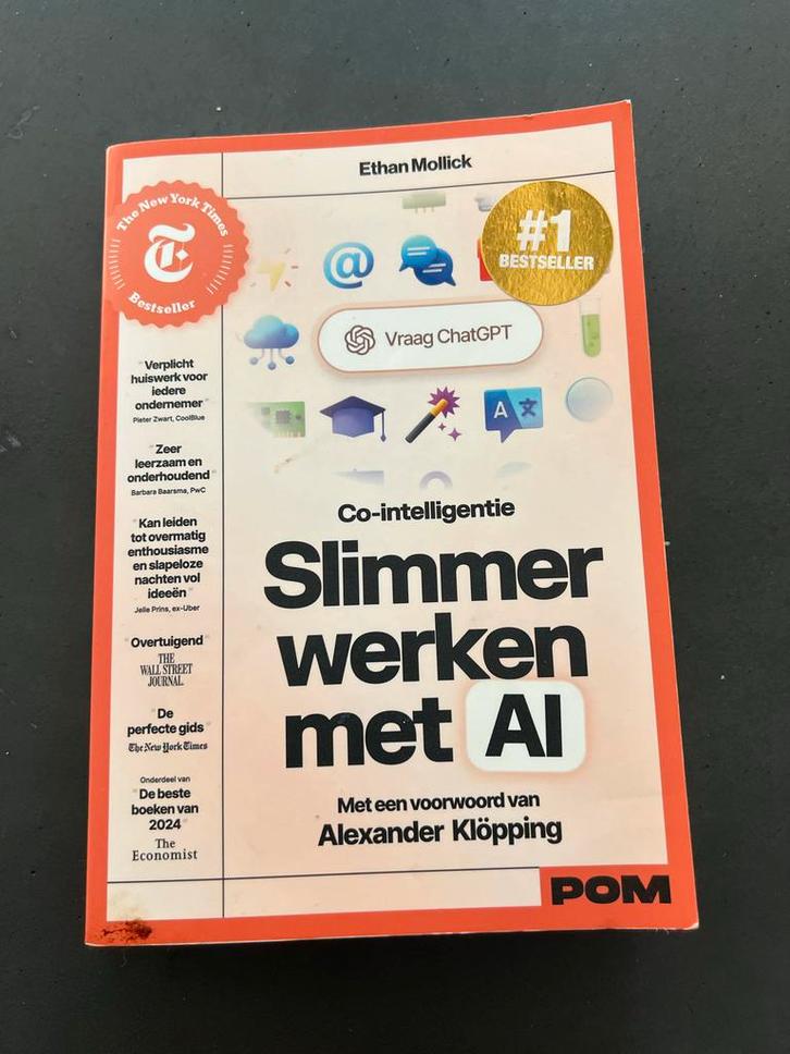Slimmer werken met AI - Ethan Mollick, Boeken, Informatica en Computer, Nieuw, Vakgebied of Industrie, Verzenden