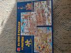 1 doos met 3x puzzels 1000 stukjes Jan van Haasteren conplee, Ophalen of Verzenden, 500 t/m 1500 stukjes, Gebruikt