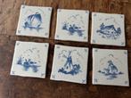 6 decoratietegels Jasba Delft Blau 10 x 10 cm nieuw  eur15,-, Ophalen, Nieuw, Minder dan 20 cm, Minder dan 20 cm
