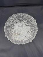 Glazen vintage Plafondlamp doorsnede 19,5 hoogte 10 cm., Ophalen