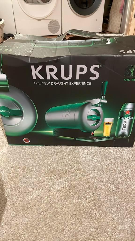 Krups  biertap heineken The SUB rvs VB650E, Witgoed en Apparatuur, Thuistaps, Krups, Ophalen