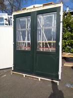 Kozijn met dubbele deuren paniek sluiting, Ophalen, Glas, 120 cm of meer, 215 cm of meer