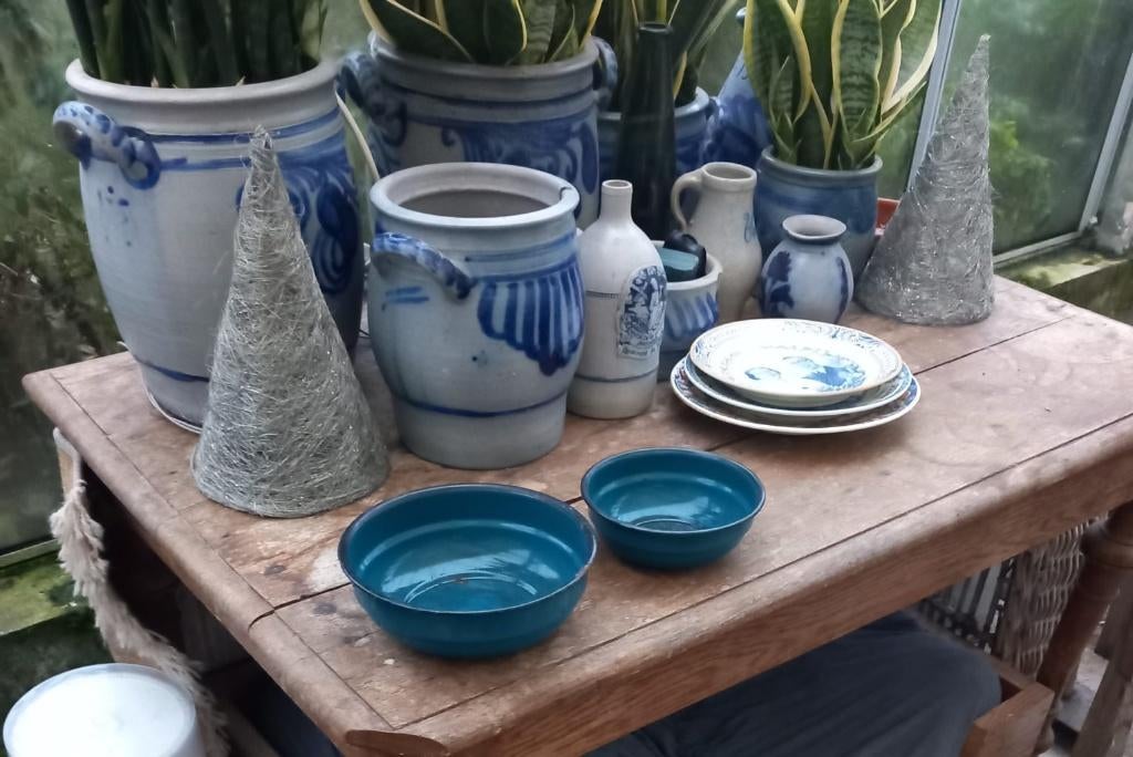 Keulse potten en vazen., Antiek en Kunst, Antiek | Keramiek en Aardewerk, Ophalen of Verzenden