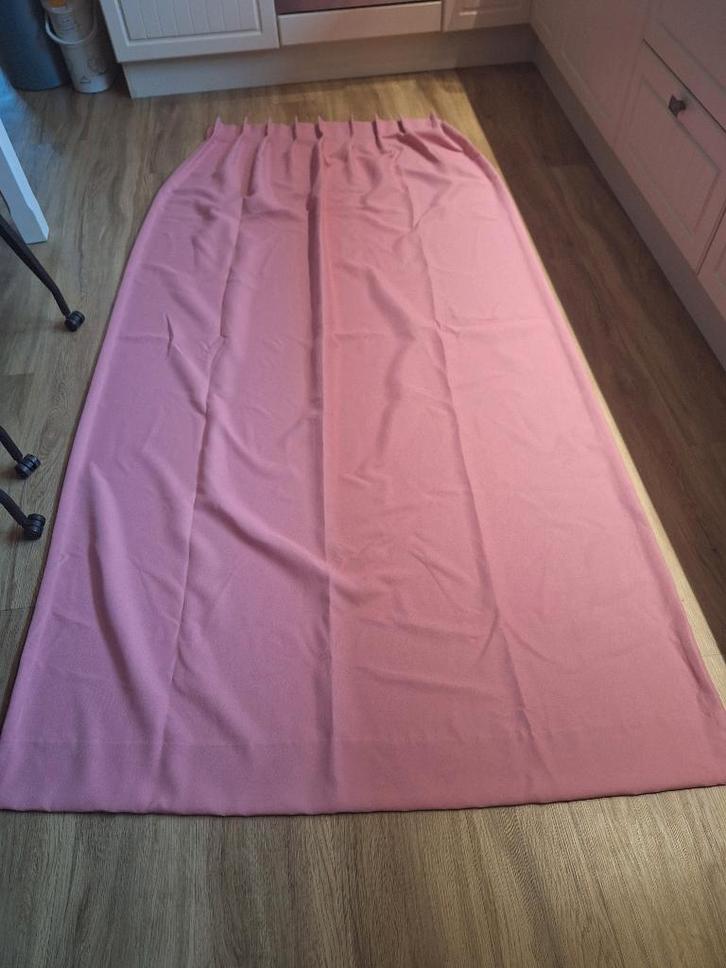 Gordijnen  roze, Huis en Inrichting, Stoffering | Gordijnen en Lamellen, Gebruikt, 200 cm of meer, 100 tot 150 cm, Overige kleuren