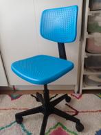 Blauw bureaustoel, Ophalen, Zo goed als nieuw, Blauw, Bureaustoel