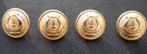 4 Vintage US Army Militairy Brass Uniform US knopen, Ophalen of Verzenden, Overige soorten, Amerika, Kleding of Schoenen