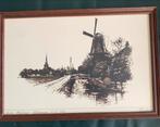 Molen Windllust Wateringen a.d. 1869 Zeefdruk, Ophalen of Verzenden