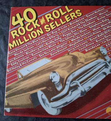 40 rock and roll million sellers unieke 2 verzamel vinyl lp beschikbaar voor biedingen