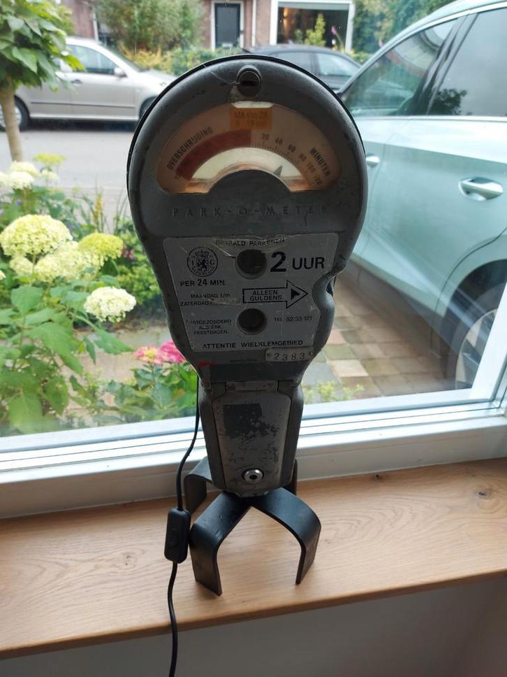 Vintage parkeermeter lamp, Antiek en Kunst, Antiek | Lampen, Ophalen