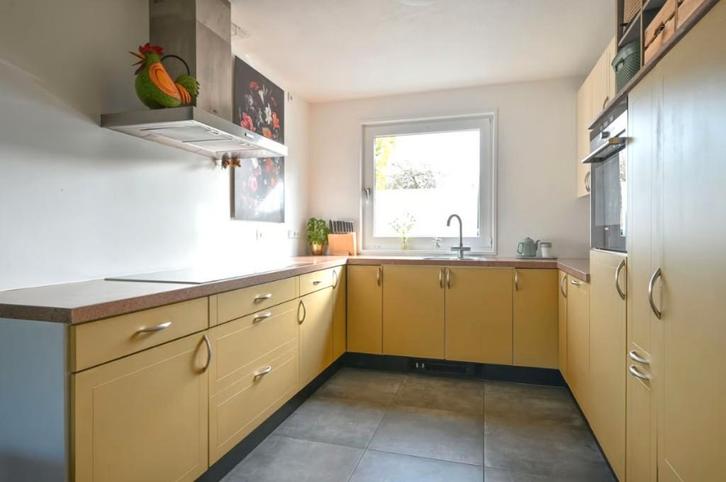 Tweedehands keuken, Huis en Inrichting, Keuken | Complete keukens, Gebruikt, U-keuken, Geel, Graniet of Steen, Ophalen