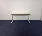 8 x Bureau, wit blad, wit onderstel, 160 x 80 cm.