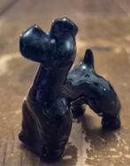 Zwarte Poedel beeldje Biscuit Porselein, Ophalen of Verzenden, Gebruikt, Dier