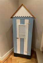 Kast strand strandkast blauw kledingkast, Ophalen, Met deur(en), Gebruikt, 50 tot 100 cm