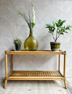 Vintage rotan sidetable, Ophalen, -, -, Zo goed als nieuw