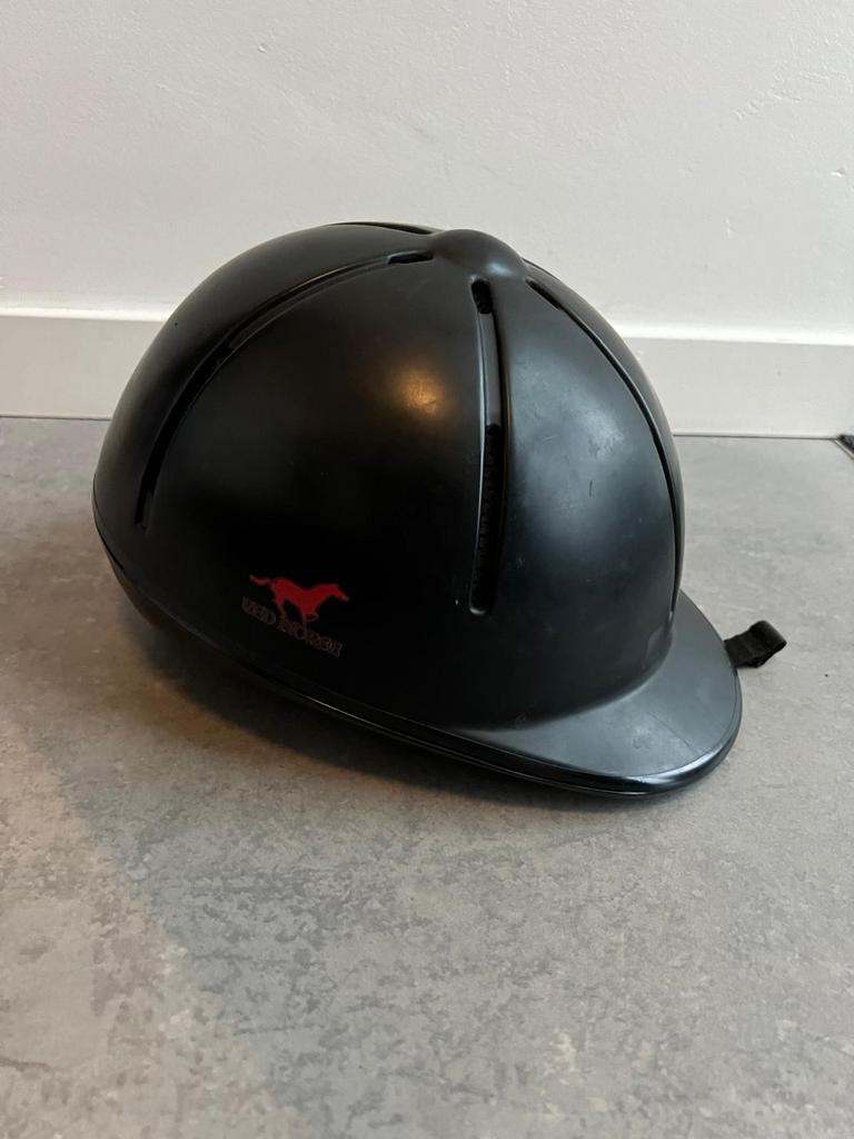 Cap voor paardrijden Red horse, maat S/M, verstelbaar, zgan, Ophalen, Kinderen, Zo goed als nieuw, Recreatie