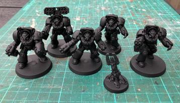 5x Primaris Spacemarine Terminators + beacon beschikbaar voor biedingen