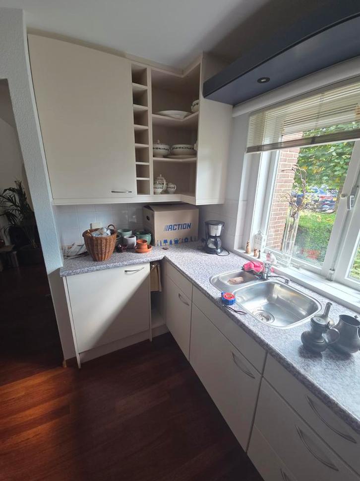 Bruijnzeel U-keuken met Miele apparatuur, Huis en Inrichting, Keuken | Complete keukens, Gebruikt, U-keuken, Wit, Overige materialen