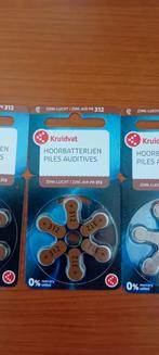 3 pakjes Hoorbatterijen  312, Ophalen of Verzenden, Nieuw
