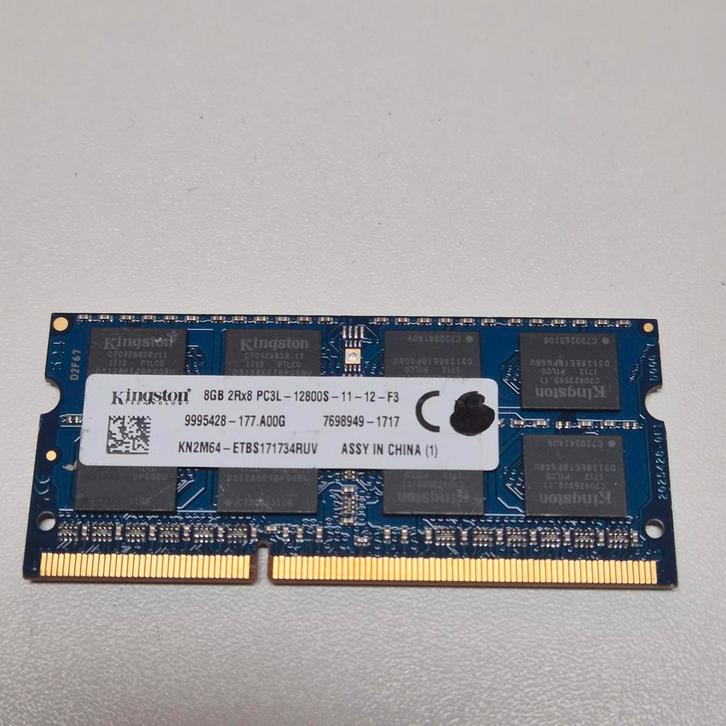 Kingston 8GB PC3L 12800s sodimm, Computers en Software, RAM geheugen, Gebruikt, Laptop, 8 GB, DDR3, Verzenden
