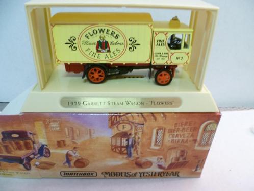 Matchbox Garret Steam Wagon Flowers Bier 1929 modelauto., Hobby en Vrije tijd, Modelauto's | Overige schalen, Nieuw, Auto, Ophalen of Verzenden