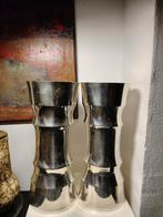 XXL Faux Bamboo Chromen Vazen - Zware Kwaliteit, Huis en Inrichting, Overige materialen, Overige kleuren, Ophalen of Verzenden