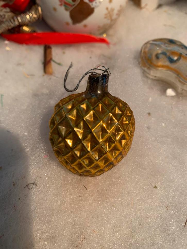 #kerst kerstbal glazen oogje ajeko, Diversen, Kerst, Gebruikt, Ophalen of Verzenden