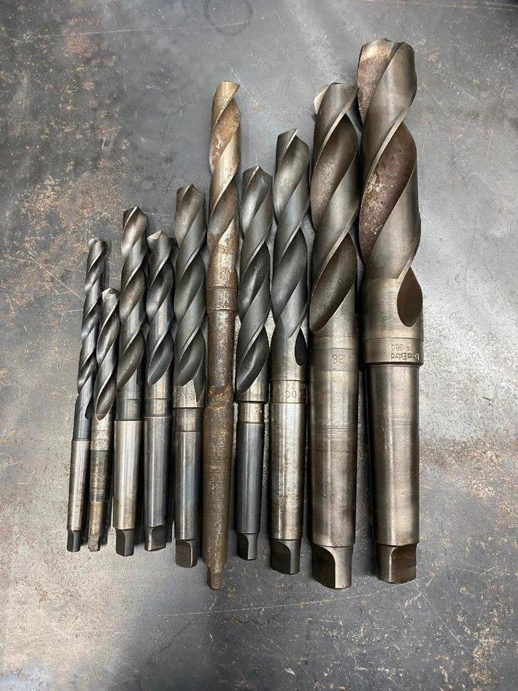 HSS metaalboren 10 stuks morse conus (MK) morseconus MC, Doe-het-zelf en Verbouw, Gereedschap | Boormachines, Gebruikt, Overige typen