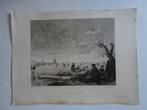 ets ijsvermaak, schaatsers en eenden jagers W. Steelink, Antiek en Kunst, Kunst | Etsen en Gravures, Verzenden