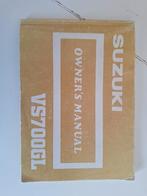 Suzuki Intruder owners manual, Motoren, Ophalen of Verzenden, Suzuki