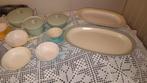 Vintage pastel  servies, Ophalen of Verzenden, Gebruikt, Overige stijlen, Schaal of Schalen