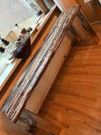 sidetable met railway sleeper wood NIEUW, Huis en Inrichting, Gebruikt, Driepersoons, 75 tot 100 cm, Ophalen of Verzenden