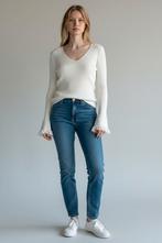 Witte v hals longsleeve Derek Crosby - Nieuw! L, Maat 38/40 (M), Verzenden, Wit, Onbekend