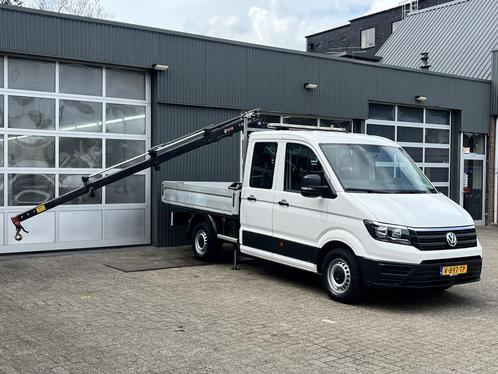Volkswagen Crafter 35 2.0 TDI DC Openlaadbak Haib laadkraan, Auto's, Volkswagen, Bedrijf, Te koop, Overige modellen, ABS, Airbags