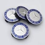 Mercedes Naafdoppen krans logo - blauw 74mm, Auto diversen, Ophalen of Verzenden, Nieuw