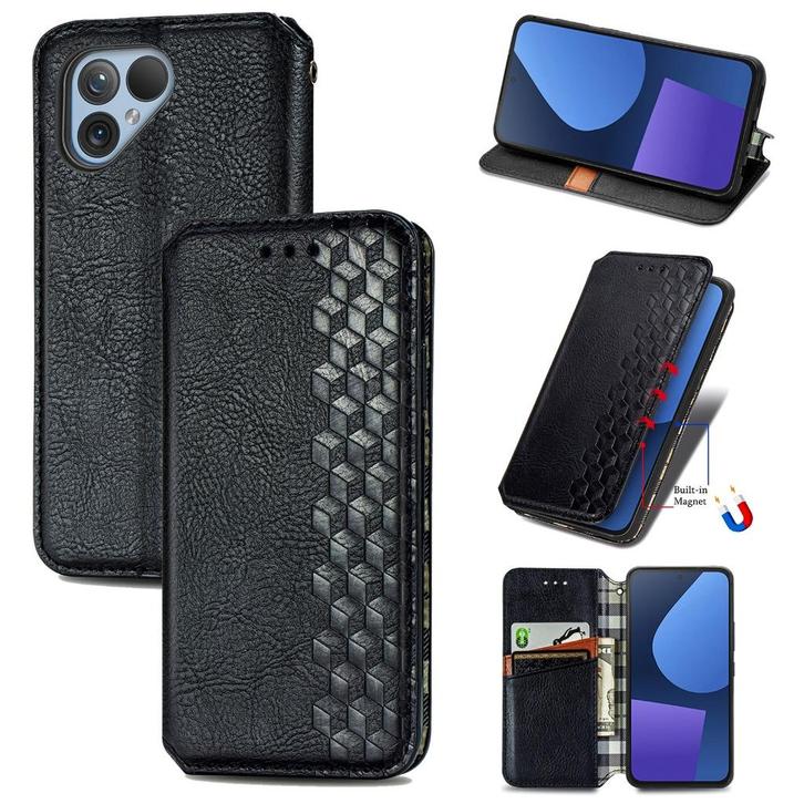 Luxe PU Lederen Wallet Case voor Fairphone 6 _ Zwart, Telecommunicatie, Mobiele telefoons | Hoesjes en Frontjes | Overige merken